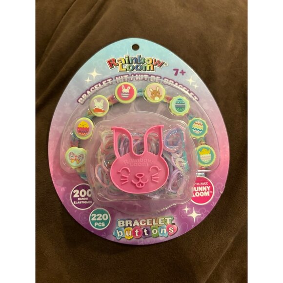 New Rainbow Loom Easter bracelet Button Kit: 220 Pcs - Picture 1 of 1
